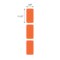 Nevs Direct Thermal Cryo Label 38x19mm for Lg Vials/Tubes Orange Roll Form LDTC-11234-O - alternate 2